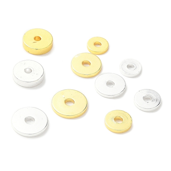 Spacer бисер латунные, долговечный, плоско-круглые