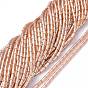 Electroplate Glass Beads Strands, Pearl Luster Plated, Column