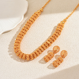 Комплекты из винтажных сплавов с серьгами и ожерельями для женщин