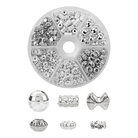 Rhinestones & CCB Plastic Spacer Beads, Rondelle, Flower, Flat Round with Wave, Column, Round