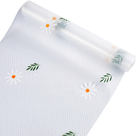 Моющиеся коврики из полиэтилена для ящиков, холодильник, прямоугольник с ромашкой