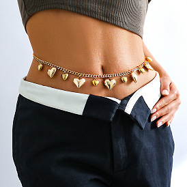 Сердечко сплав кисточка талия живот цепи для женщин