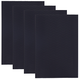 4шт. прямоугольные резиновые противоскользящие подошвы для обуви, износостойкая подошва с рельефным рисунком для ремонта ботинок, кожаные ботинки