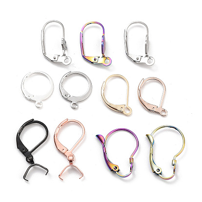Conclusions de boucles d'oreilles à levier en acier inoxydable