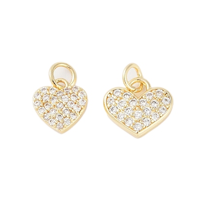 Покрытие стойки латунь микропаве прозрачные кубические циркониевые подвески, с целью перехода в кольце, долговечный, без свинца и без кадмия, сердце