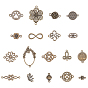 180Pcs 18 Styles Alloy Links/Connectors