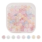 200Pcs 8 Colors Crackle Glass Beads, Round