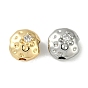 Латунные микро проложить кубического циркония бусы, без кадмия, без никеля и без свинца, плоско-круглые