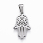 304 подвески из нержавеющей стали, hamsa рука / рука fatima / рука miriam