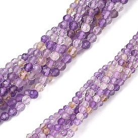 Природные Аметрин бисер нитей, круглые, испражненный