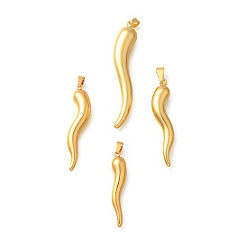 304 подвески из нержавеющей стали, рог изобилия / итальянский рог корничелло амулеты