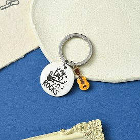 Легированная эмаль и 201 брелок из нержавеющей стали, литыми кольцами