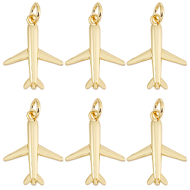 10 латунные подвески шт., самолет прелести, с целью перехода в кольце, долговечный, без свинца и без кадмия