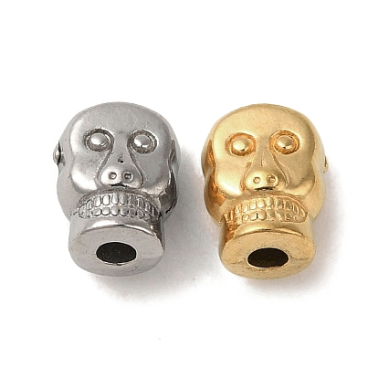 Ion Plating(IP) 304 Stainless Steel Beads, Skull