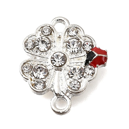 Сплав горный хрусталь эмаль соединительные подвески, клевер с божьими коровками