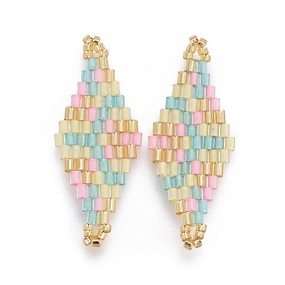 Японский бисер miyuki & toho ручной работы ссылки, Ткацкий станок, ромб