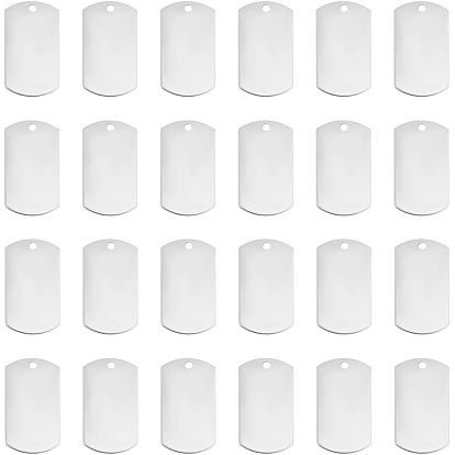 201 Подвеска из нержавеющей стали для штамповки прямоугольных заготовок, 43x24x1 мм, отверстие : 3 мм