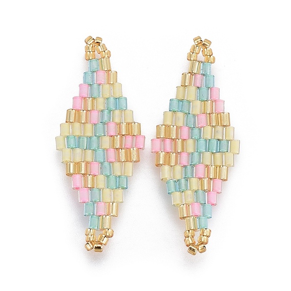 Японский бисер miyuki & toho ручной работы ссылки, Ткацкий станок, ромб