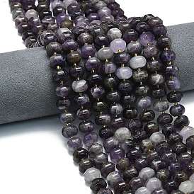 Природный аметист нитей бисера, форма тыквы, с бисером