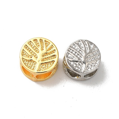 Обшивка стойки плоская круглая с древовидными латунными бусинами, долговечный, без свинца и без кадмия