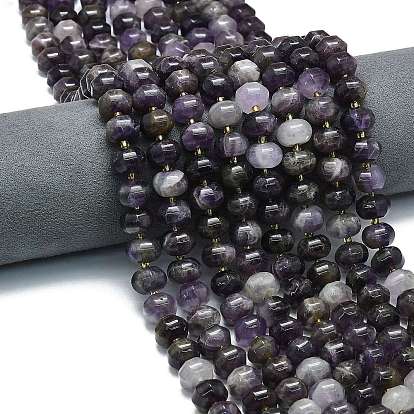 Природный аметист нитей бисера, форма тыквы, с бисером