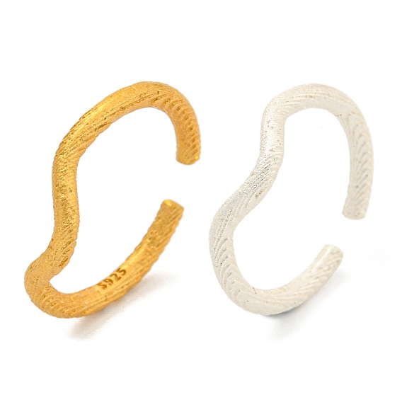 925 открытое кольцо-манжета из стерлингового серебра, простые кольца для женщин и мужчин