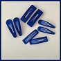 Заколка для волос Klein синего цвета с матовой текстурой - бахрома, составить, зажим для утконоса, боковой зажим.