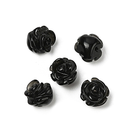 Природные обсидиана бусы, роза