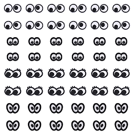 48 шт. 4 стиль глаз, полиэстер, компьютерная ткань для вышивки, гладить/пришивать нашивки, аксессуары для костюма, аппликация