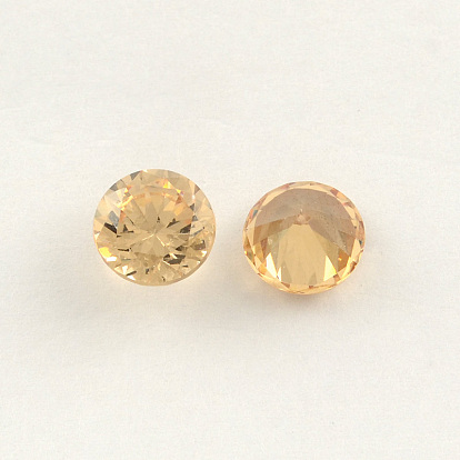Diamond Shaped Cubic Zirconia Pointed Back Cabochons, Faceted