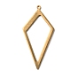 Латунные подвески, ромбовидный шарм