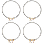 4шт. набор цепочек из железа и круглых браслетов, Браслеты в форме катушки гитарной струны с подвесками в форме звезды ccb
