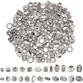 180шт 12 бусины из сплава в тибетском стиле, колонна, бабочка и рондель