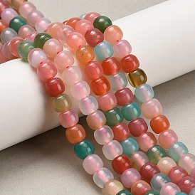 Природный агат бисер нитей, баррель