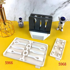 Rectangle Silicone Tableware Storage Molds, Resin Casting Molds, for UV Resin, Epoxy Resin Craft Making
