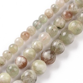 Perles naturelles de quartz brins, ronde