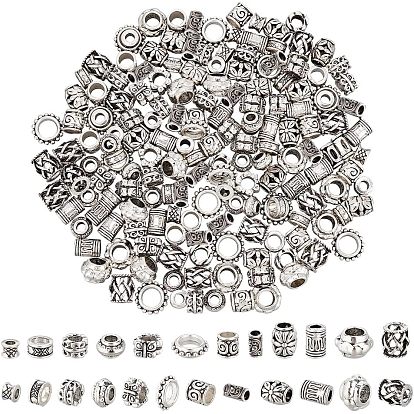 180шт 12 бусины из сплава в тибетском стиле, колонна, бабочка и рондель