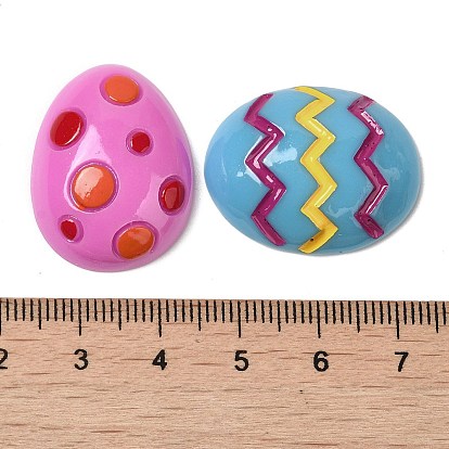 Easter Egg Opaque Resin Cabochons