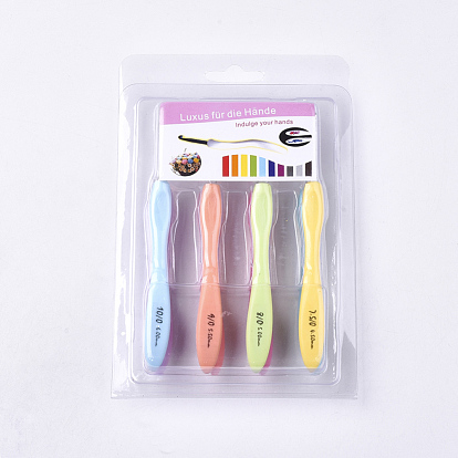 China Factory Aluminum Crochet Hooks, with TPR & PP Handle