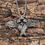 Collares con colgante de ala de aleación vintage unisex