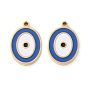 304 нержавеющей стальной эмали подвески, овальные амулеты
