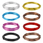 8 рулоны 8 цветная круглая алюминиевая проволока, гибкая металлическая проволока, для бисероплетения