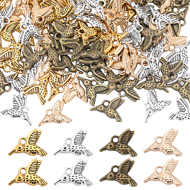 120 шт 4 цвета подвески из сплава, амулеты птиц