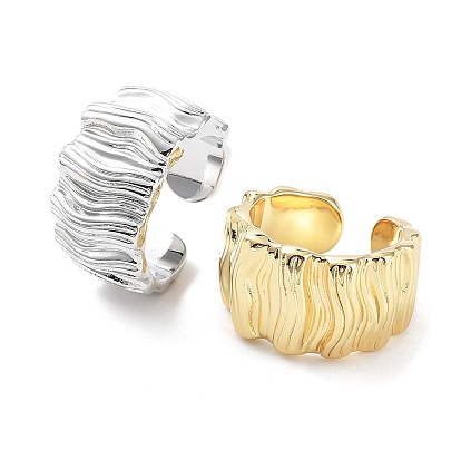 Латунные текстурированные открытые манжеты для женщин