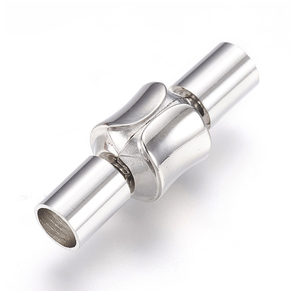 304 европейские застежки из нержавеющей стали с концами шнура, гладкая поверхность, колонка