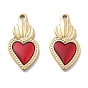 Вакуумное покрытие pvd 304 подвески из нержавеющей стали, с эмалью, очарование священного сердца, реальный 18 k позолоченный