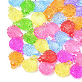 Прозрачные акриловые подвески, форма раковины гребешка