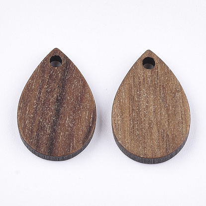 Walnut Wood Pendants, Teardrop