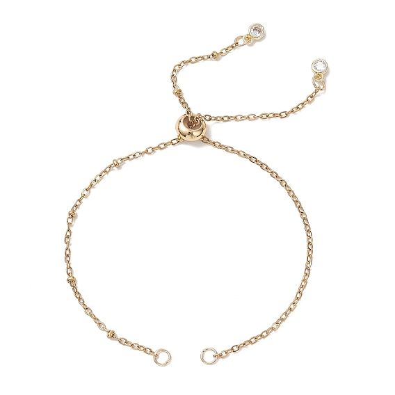 304 изготовление браслетов-слайдеров из нержавеющей стали с цепочкой-кабелем и спутниковой цепью