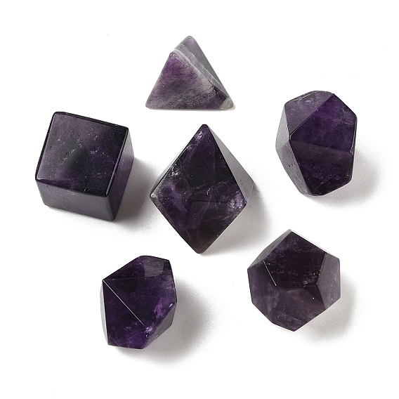 6шт. натуральный аметист для украшения дома, разнообразные, энергетический камень рейки для исцеления